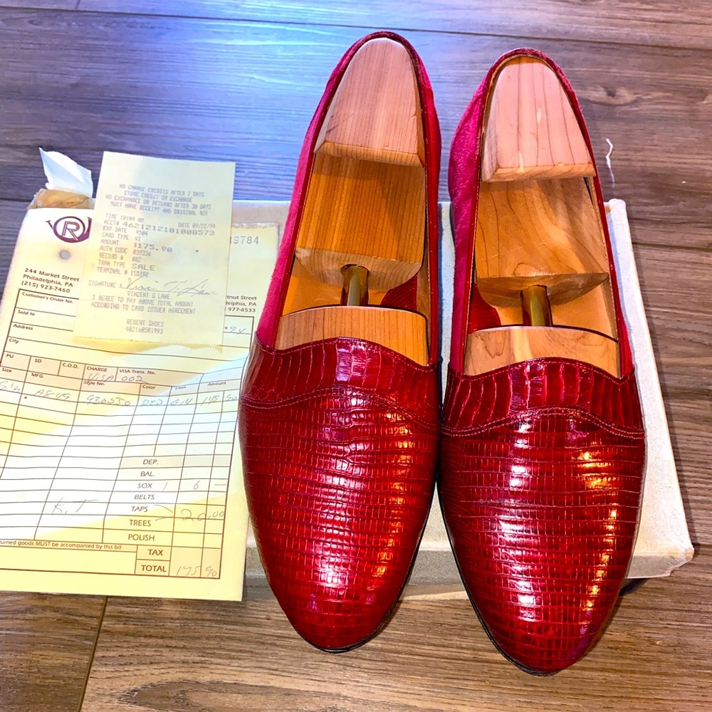 Vintage Lizard Leather Loafer